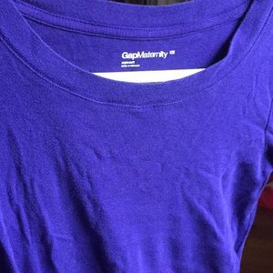 Gap maternity long sleeved tee purple
